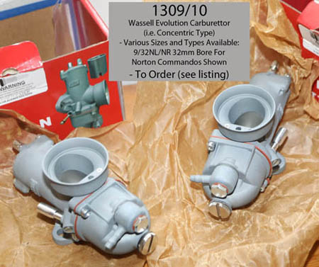 Matched pair of Evolution carbs